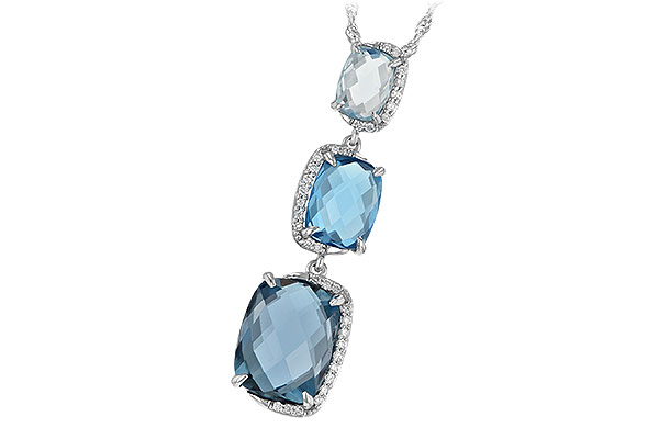 F206-61515: NECK 8.71 BLUE TOPAZ 8.89 TGW