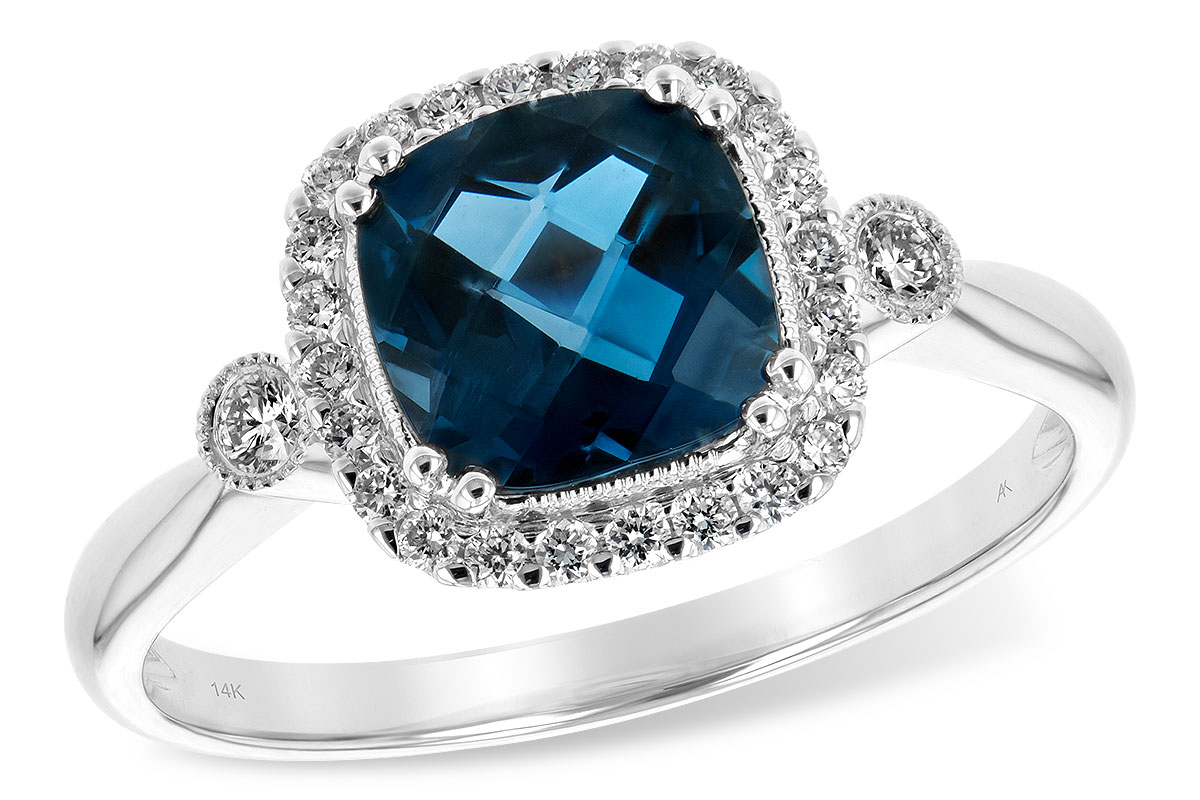 F207-46934: LDS RG 1.62 LONDON BLUE TOPAZ 1.78 TGW (7MM LBT)