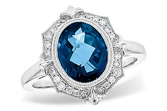 F208-44197: LDS RG 3.00 LONDON BLUE TOPAZ 3.16 TGW