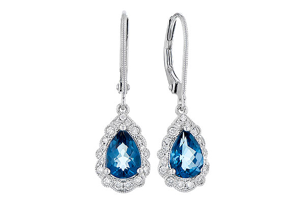 F291-16997: EARR 1.48 TW LONDON BLUE TOPAZ 1.63 TGW