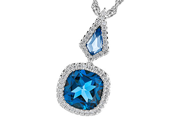 F292-04197: NECK 2.24 TW LONDON BLUE TOPAZ 2.40 TGW