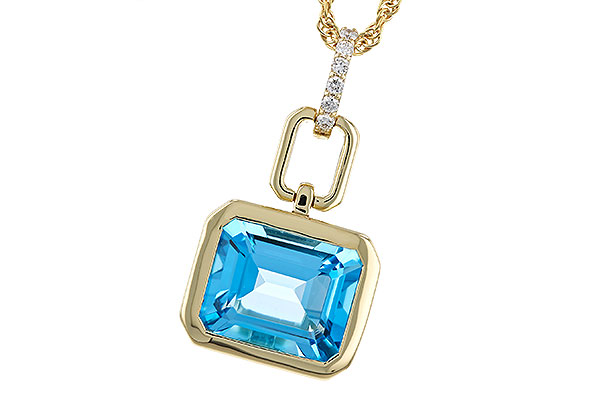 F292-95179: NECKLACE 3.26 BLUE TOPAZ 3.30 TGW (10x8MM BT)