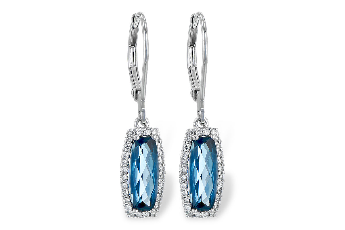 G208-42397: EARR 2.10 LONDON BLUE TOPAZ 2.28 TGW
