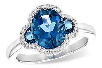 G208-42424: LDS RG 3.04 TW LONDON BLUE TOPAZ 3.20 TGW