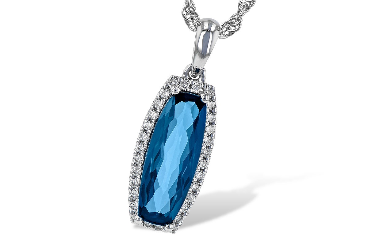 G208-44188: NECK 1.58 LONDON BLUE TOPAZ 1.70 TGW