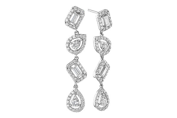 G291-13297: EARR .12 TW BAGUETTES .70 TW
