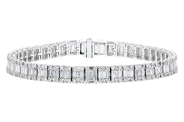 G292-02424: BRACELET 2.72 TW BAGUETTES 4.10 TW