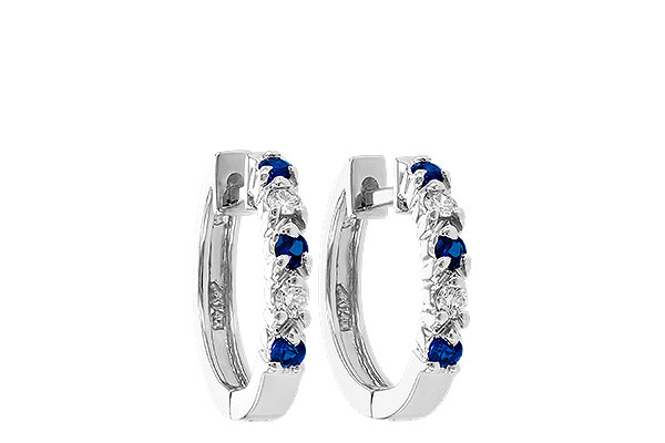 H019-30570: EARRINGS .17 SAPP .26 TGW