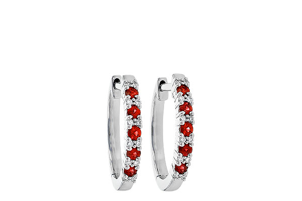 H208-40624: EARR .24 RUBY .30 TGW