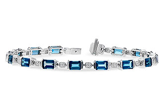 H291-11497: BRACELET 7.90 LONDON BLUE TOPAZ 8.13 TGW