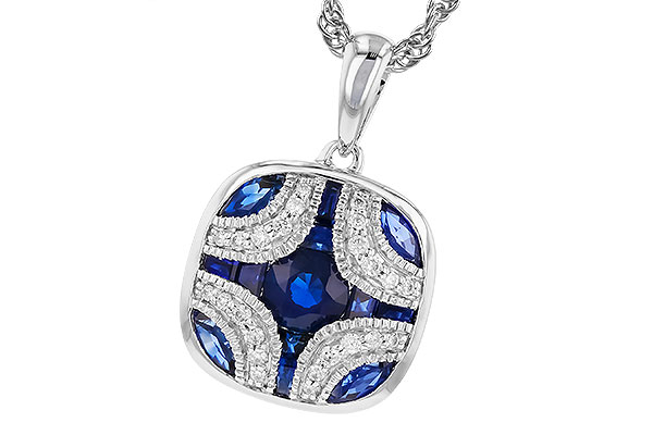 H292-02388: NECK .90 TW SAPP .97 TGW