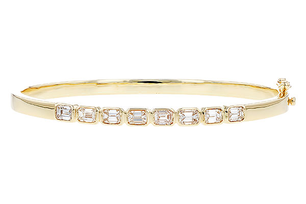 H292-03324: BANGLE 2.00 TW EMERALD CUTS