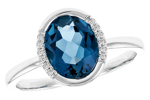 H292-04252: LDS RG 1.90 TW LONDON BLUE TOPAZ 1.93 TGW(9x7 LBT)