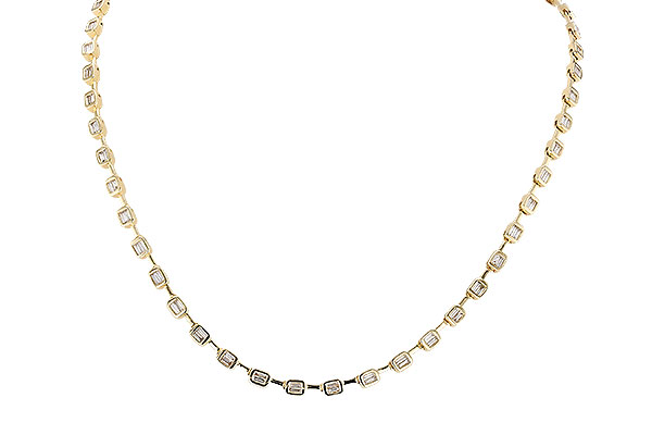 H292-05133: NECKLACE 2.05 TW BAGUETTES (17 INCHES)