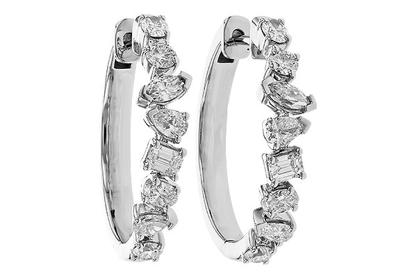 H292-08733: EARRINGS 1.15 TW FANCY CUT DIAS