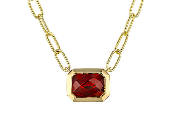 H292-96979: NECKLACE 1.45 GARNET (18")