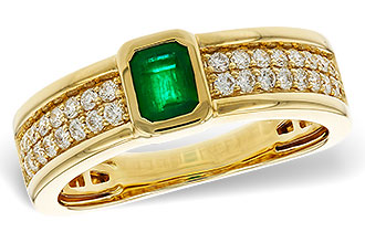 H292-97897: LDS RG .42 EMERALD .75 TGW (5x4MM EM)