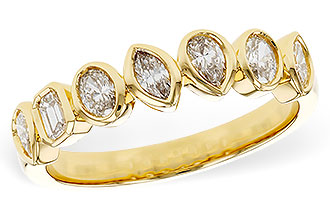 H292-97906: LDS DIA WED RG .62 TW FANCY CUT DIAS