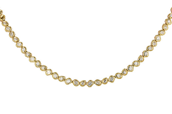 H292-98806: NECKLACE 2.25 TW FANCY CUT DIAS (17.25")