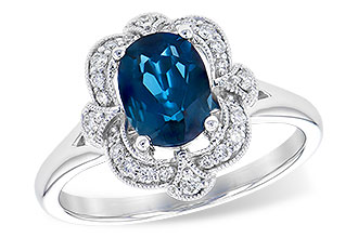 K291-16033: LDS RG 1.35 LONDON BLUE TOPAZ 1.50 TGW