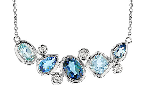 K292-06015: NECK 2.57 BLUE TOPAZ TW 2.72 TGW (18")