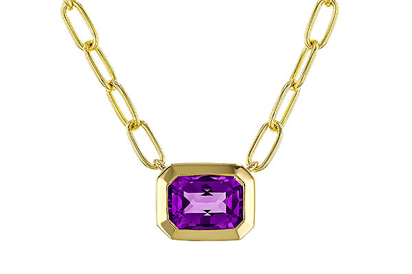 K292-96988: NECKLACE .82 AMETHYST (18")