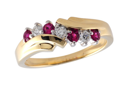 L111-09679: LDS WED RG .23 RUBY .38 TGW
