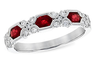 L291-13288: LDS WED RG .74 RUBY 1.00 TGW (4x3MM RUBY)