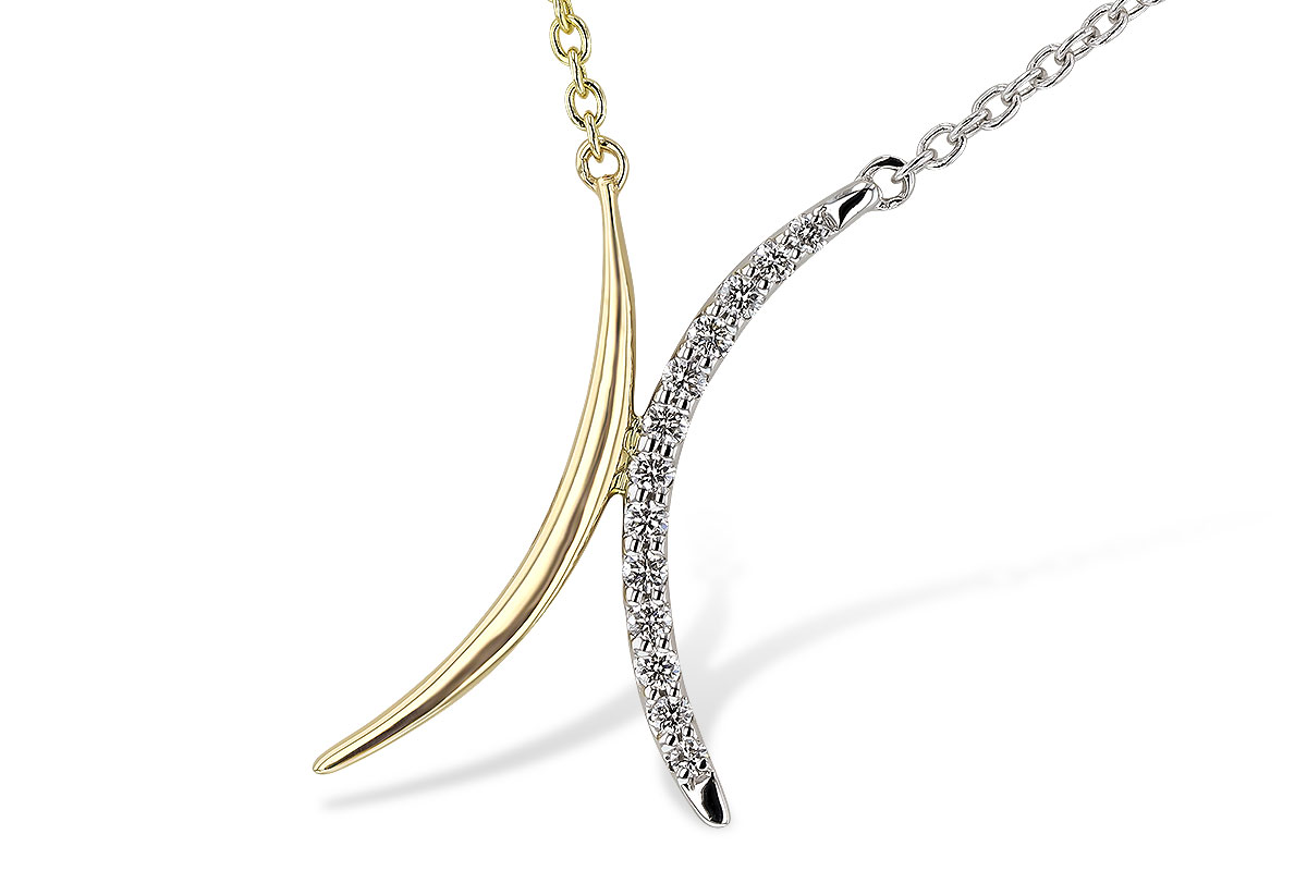 L292-91488: NECKLACE .14 TW (18")