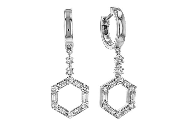 L292-92388: EARRINGS .23 BAG .60 TW
