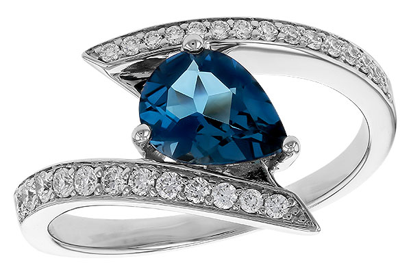 L292-92397: LDS RG 1.04 LONDON BLUE TOPAZ 1.28 TGW (8x6MM)