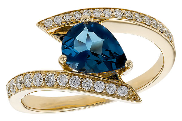 L292-92397: LDS RG 1.04 LONDON BLUE TOPAZ 1.28 TGW (8x6MM)