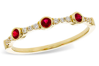 L292-94233: LDS WED RG .15 RUBY .24 TGW
