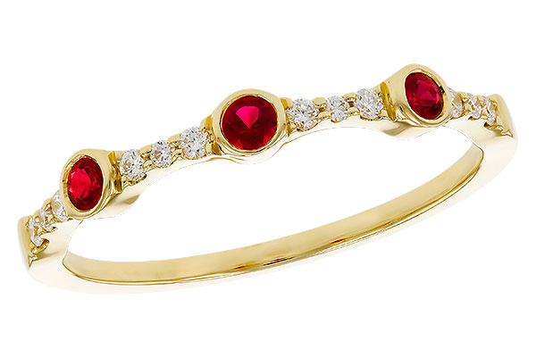 L292-94233: LDS WED RG .15 RUBY .24 TGW