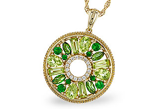 L292-95133: NECKLACE 1.47 SEMI-PREC (PER & GR.GT) 1.52 TGW