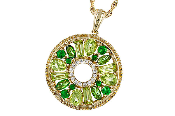 L292-95133: NECKLACE 1.47 SEMI-PREC (PER & GR.GT) 1.52 TGW
