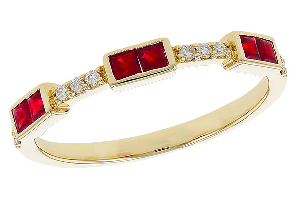 L292-96006: LDS WED RG .34 RUBY .41 TGW