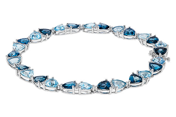 M292-93333: BRACELET 12.20 BLUE TOPAZ 12.50 TGW (7")