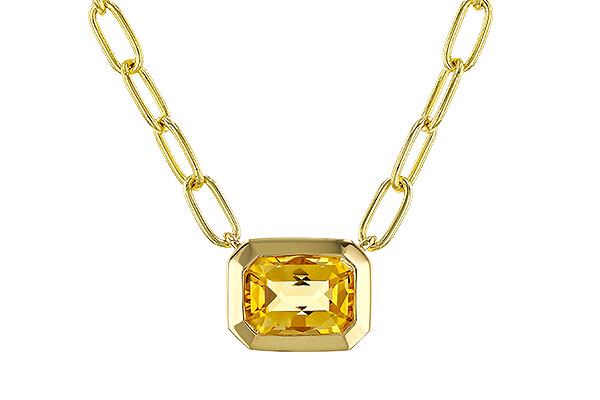 M292-96979: NECKLACE .86 CITRINE (18")